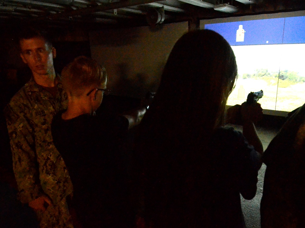 Sea Scouts Tour USS Frank Cable (AS 40)