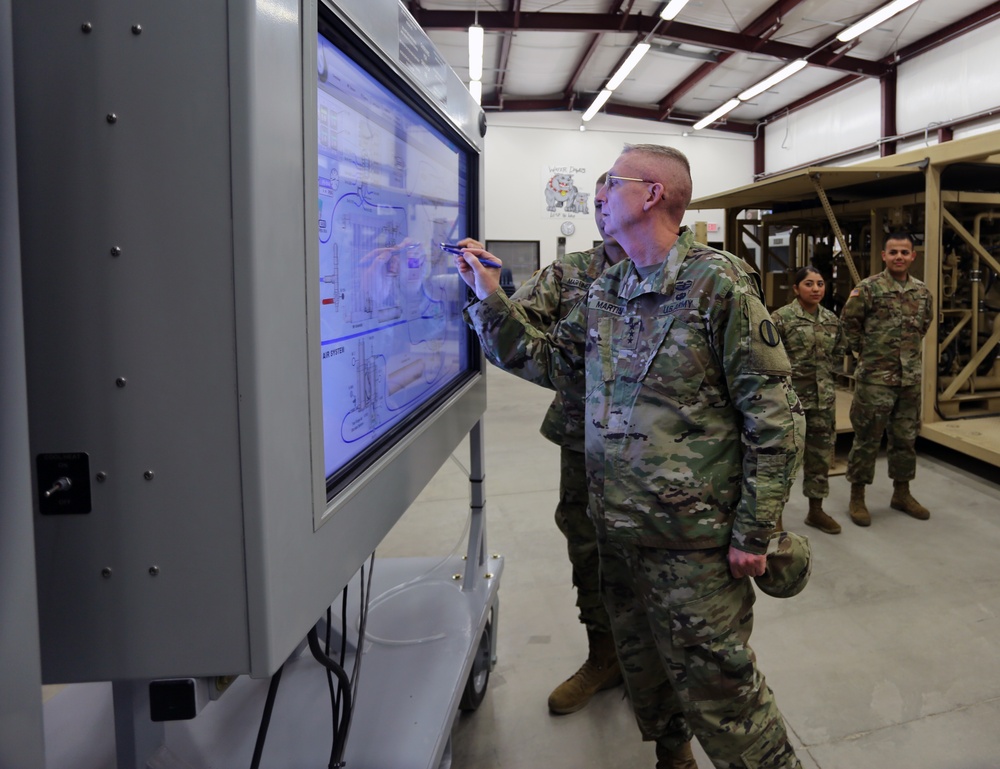 Lt. Gen. Theodore D. Martin deputy commanding general, chief of staff U.S. Army Training and Doctrine Command (TRADOC) visited U.S. Army Fort Lee