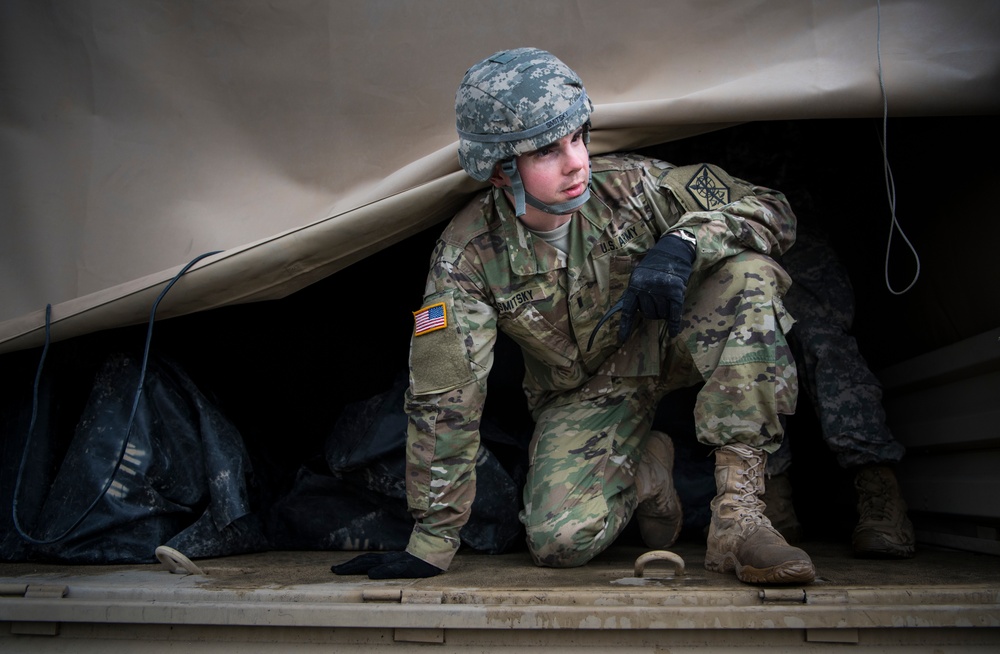 Military Police Command trains in the field