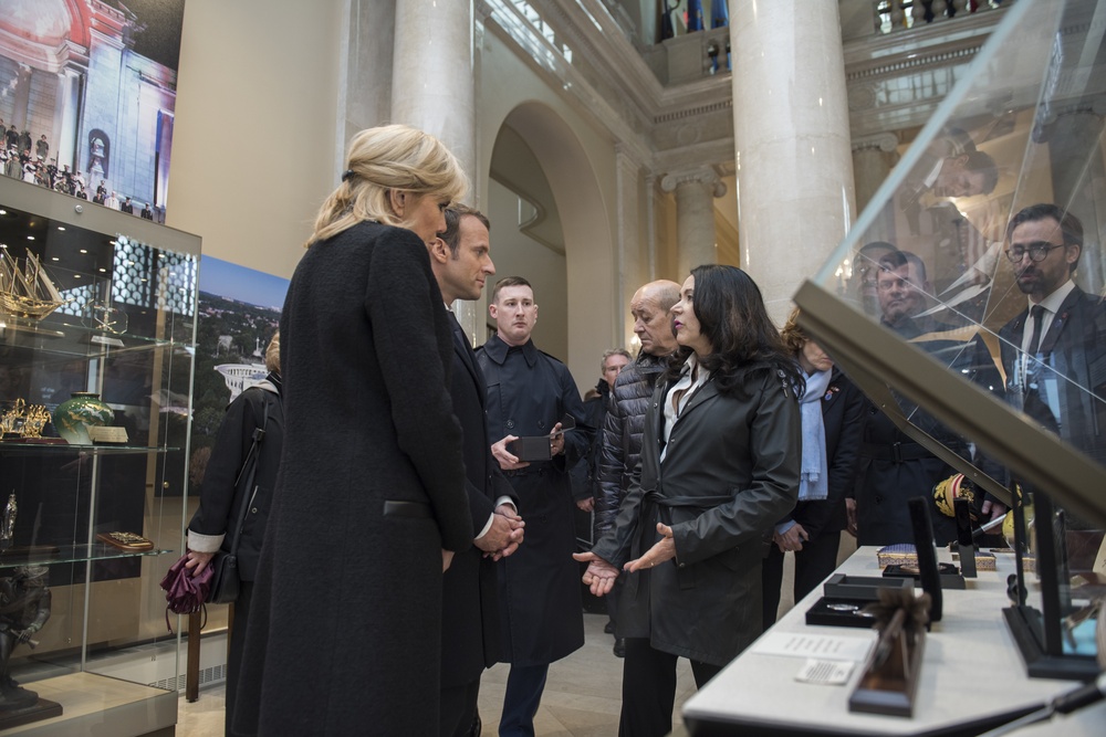 French President Emmanuel Macron Visits Arlington National Cemetery