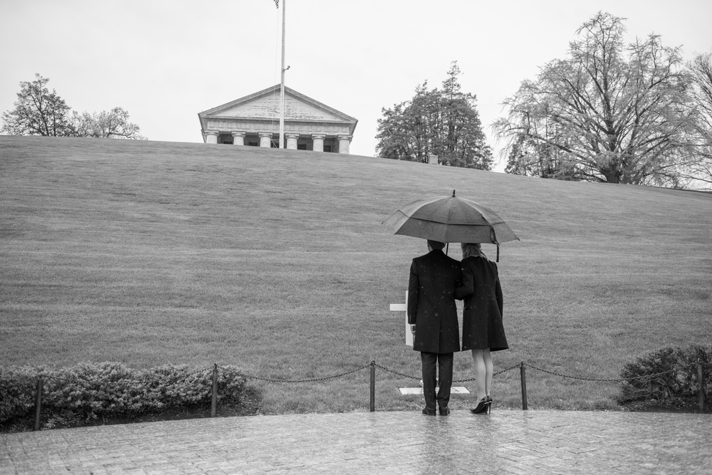 French President Emmanuel Macron Visits Arlington National Cemetery