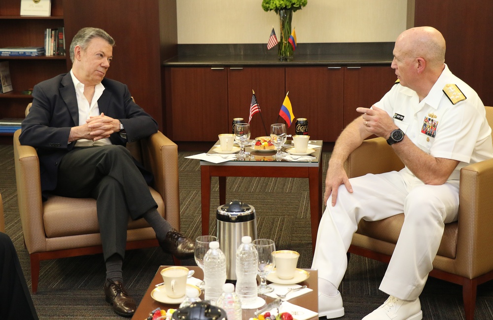 Colombian President visits, thanks SOUTHCOM
