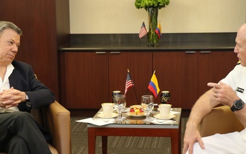 Colombian President visits, thanks SOUTHCOM