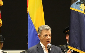 Colombian president visits, thanks SOUTHCOM for its support