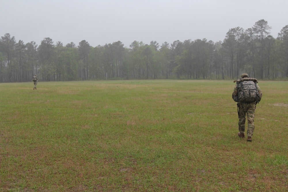 SPC Ramos, C/781 heads out on Land Nav Crs