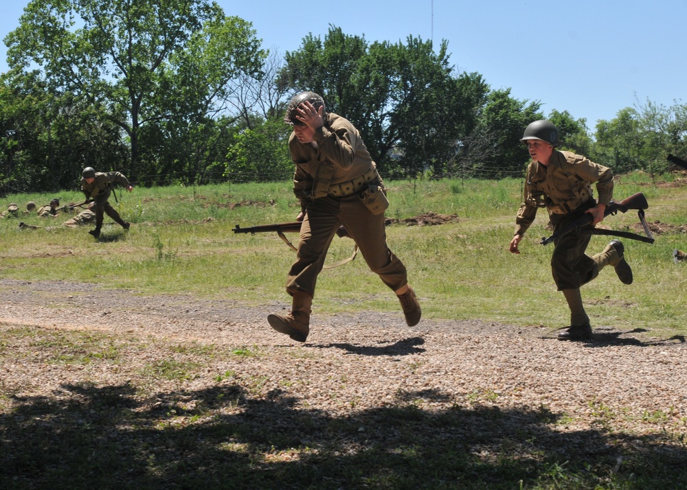 Reenactors Celebrate 75th Anniversary of the 36th Infantry Division Entering World War II