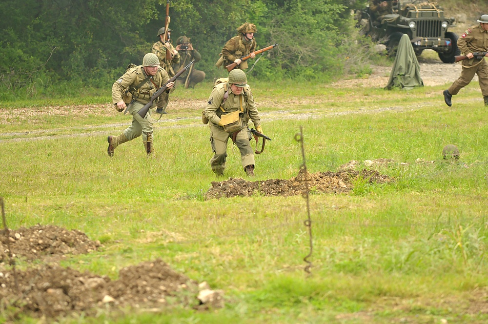 Reenactors Celebrate 75th Anniversary of the 36th Infantry Division Entering World War II