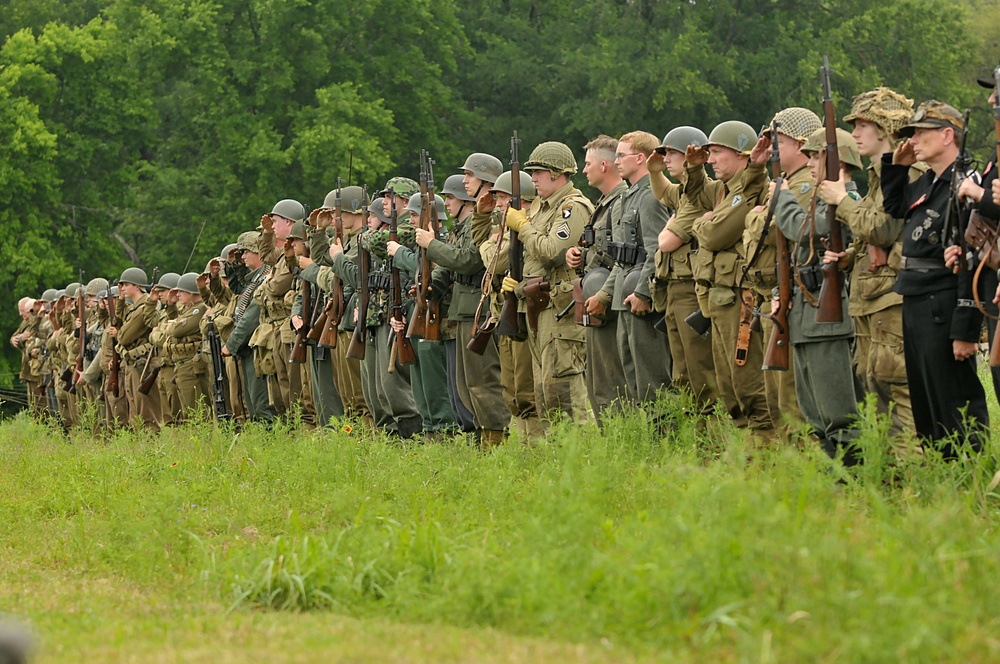 Reenactors Celebrate 75th Anniversary of the 36th Infantry Division Entering World War II