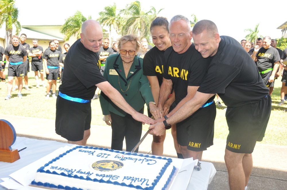 110th Army Reserve birthday observed at Fort Shafter