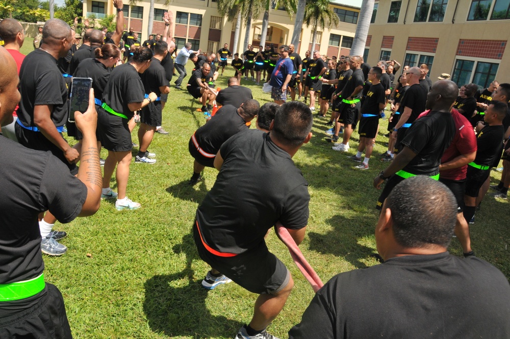 Tug of War for Army Reserve Birthday