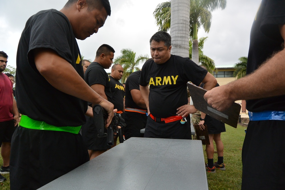 Weapons Assembly contest in honor of 110th USAR birthday