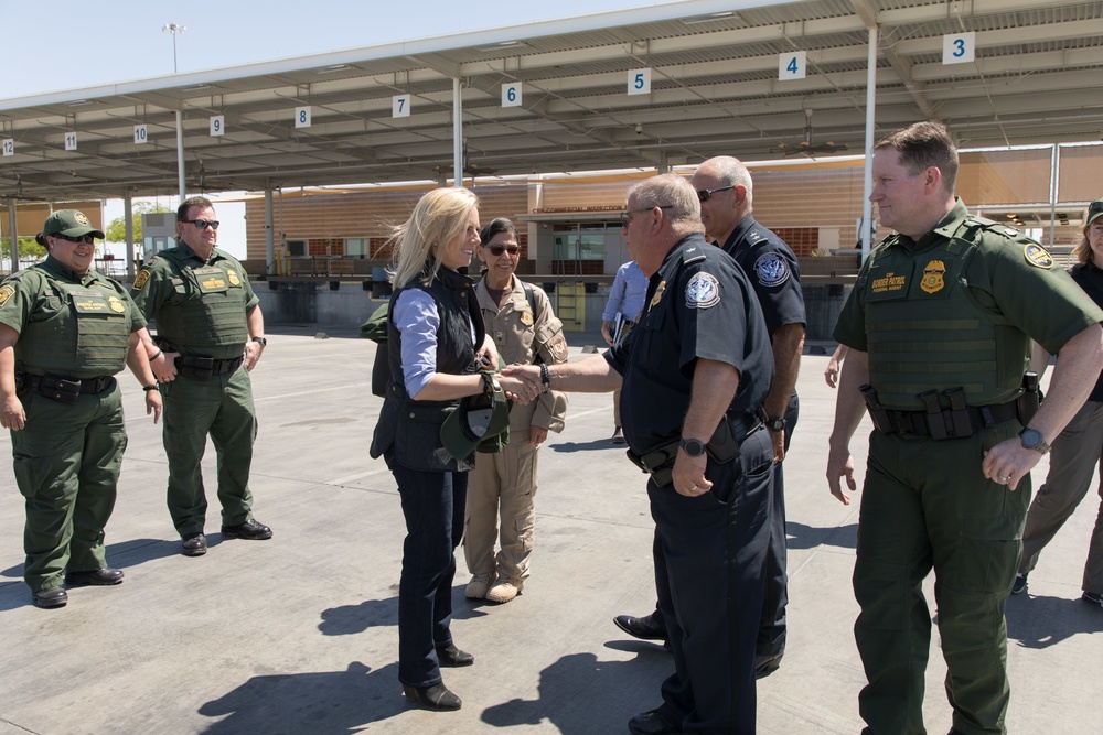 Dept. of Homeland Security Secretary Kirstjen Nielsen visits the San Luis II Commercial Port of Entry
