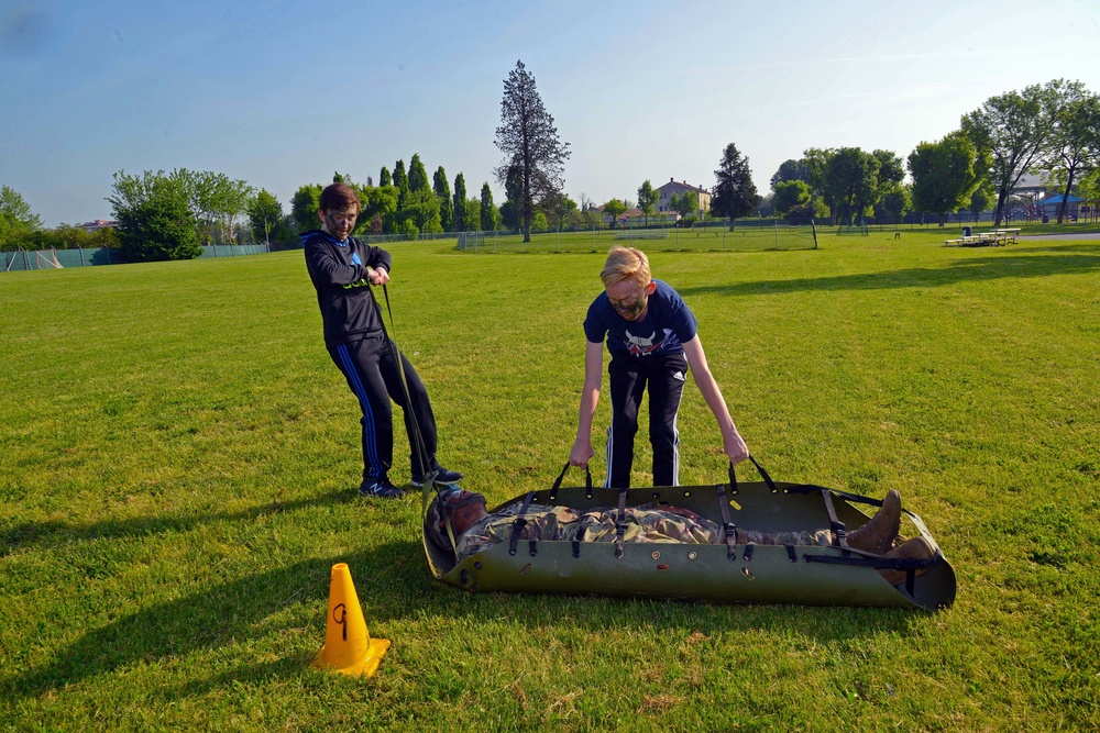 Boot Camp at Villaggio Middle School, Vicenza April 26, 2018