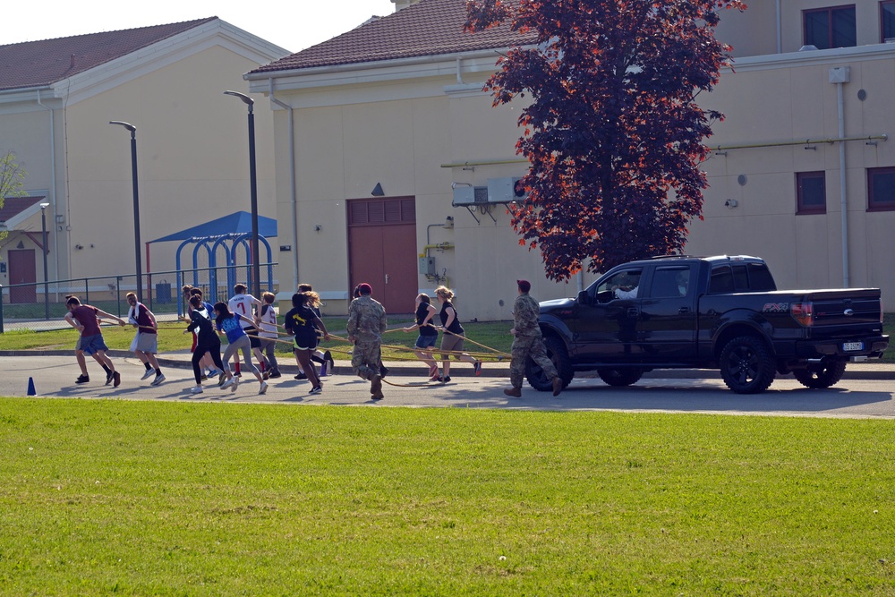 Boot Camp at Villaggio Middle School, Vicenza April 26, 2018