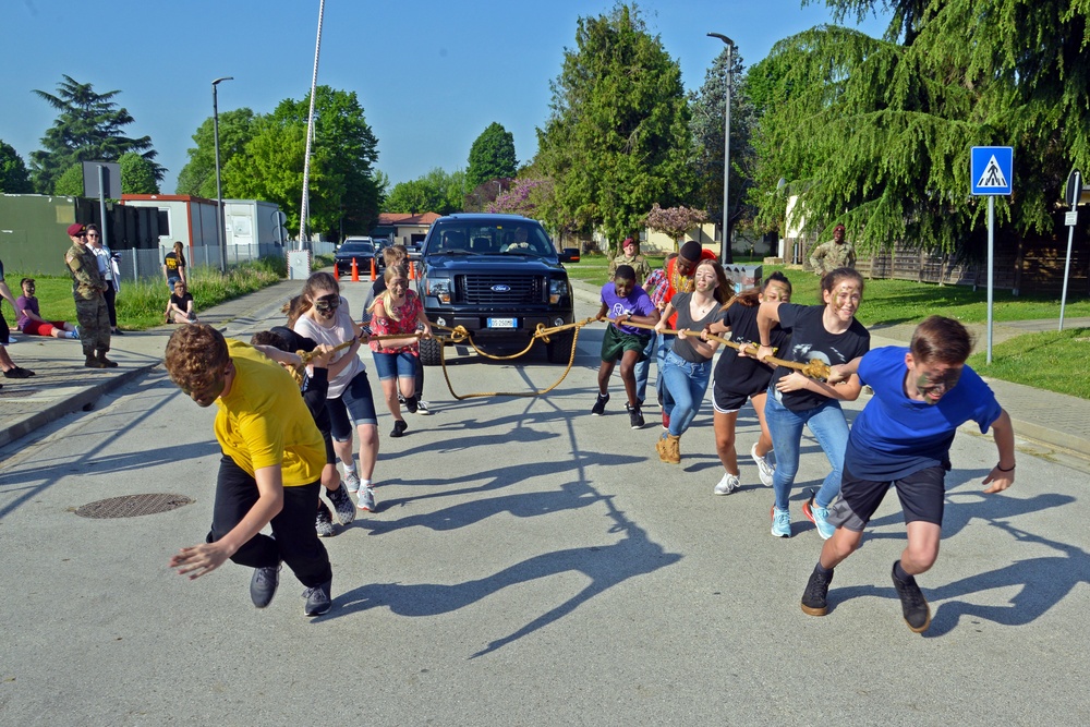 Boot Camp at Villaggio Middle School, Vicenza April 26, 2018