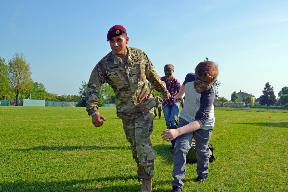 Boot Camp at Villaggio Middle School, Vicenza April 26, 2018