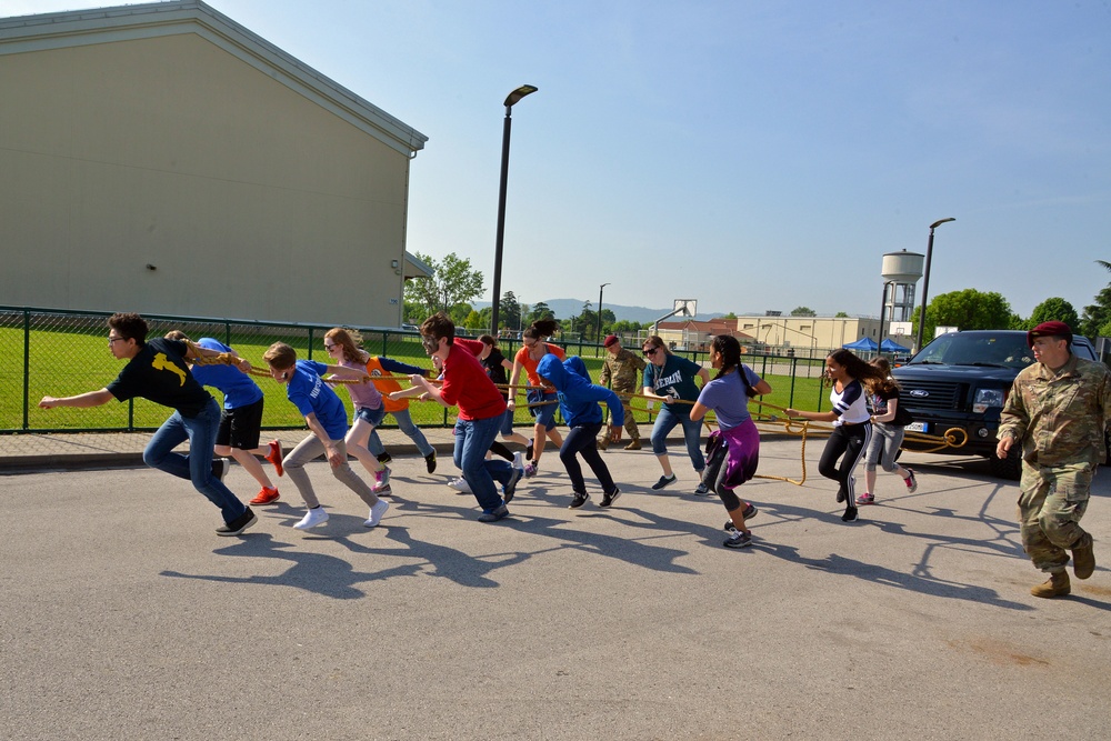 Boot Camp at Villaggio Middle School, Vicenza April 26, 2018