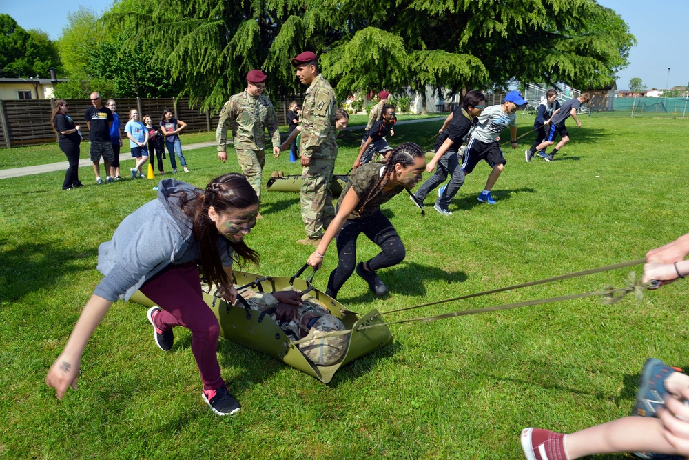 Boot Camp at Villaggio Middle School, Vicenza April 26, 2018
