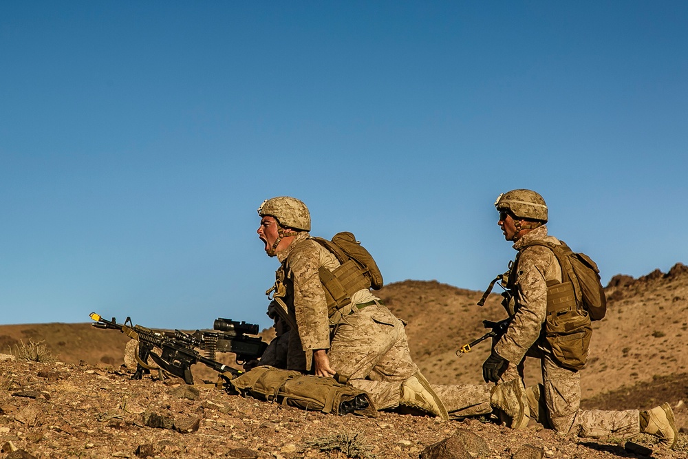 Seek and Destroy: Fox Co scales mountains, engages enemy during force-on-force exercise in Jordan