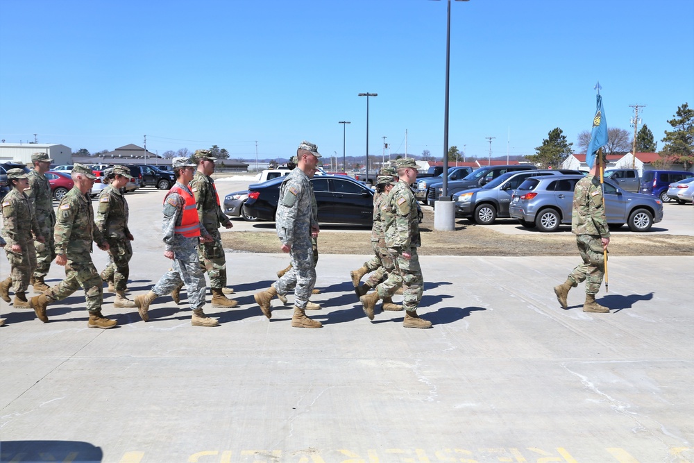 NCO Academy students hold classwide march on Army Reserve birthday at Fort McCoy