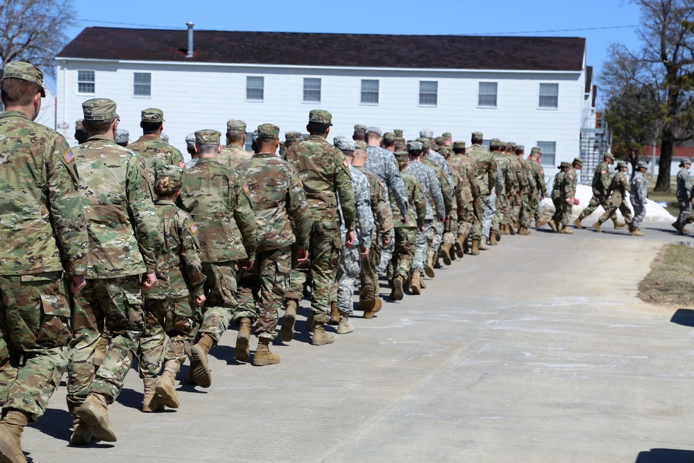 NCO Academy students hold classwide march on Army Reserve birthday at Fort McCoy