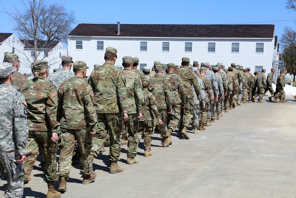 NCO Academy students hold classwide march on Army Reserve birthday at Fort McCoy