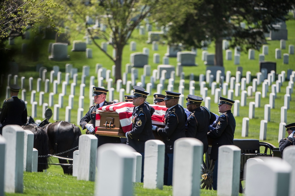 Full Honors Funeral of Former Secretary of the Army Togo D. West, Jr. in Section 34 of Arlington National Cemetery