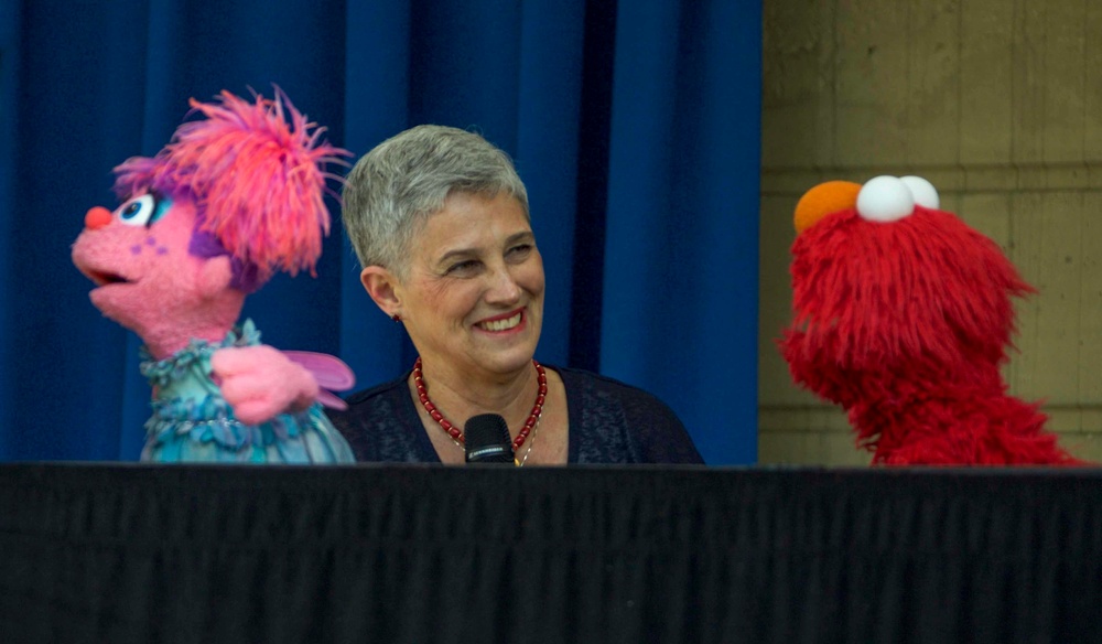 CMC and D'Arcy Meet Sesame Street