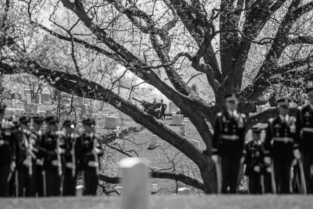 Full Honors Funeral of Former Secretary of the Army Togo D. West, Jr. in Section 34 of Arlington National Cemetery