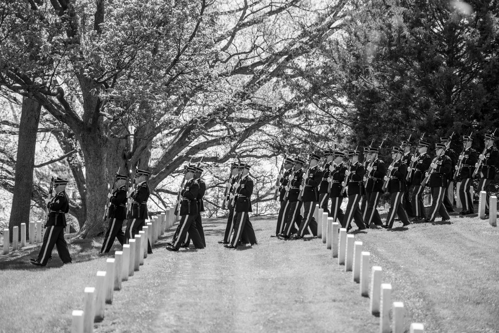 Full Honors Funeral of Former Secretary of the Army Togo D. West, Jr. in Section 34 of Arlington National Cemetery