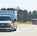 Emergency vehicles at Fort McCoy
