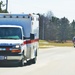 Emergency vehicles at Fort McCoy
