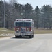Emergency vehicles at Fort McCoy