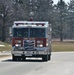 Emergency vehicles at Fort McCoy