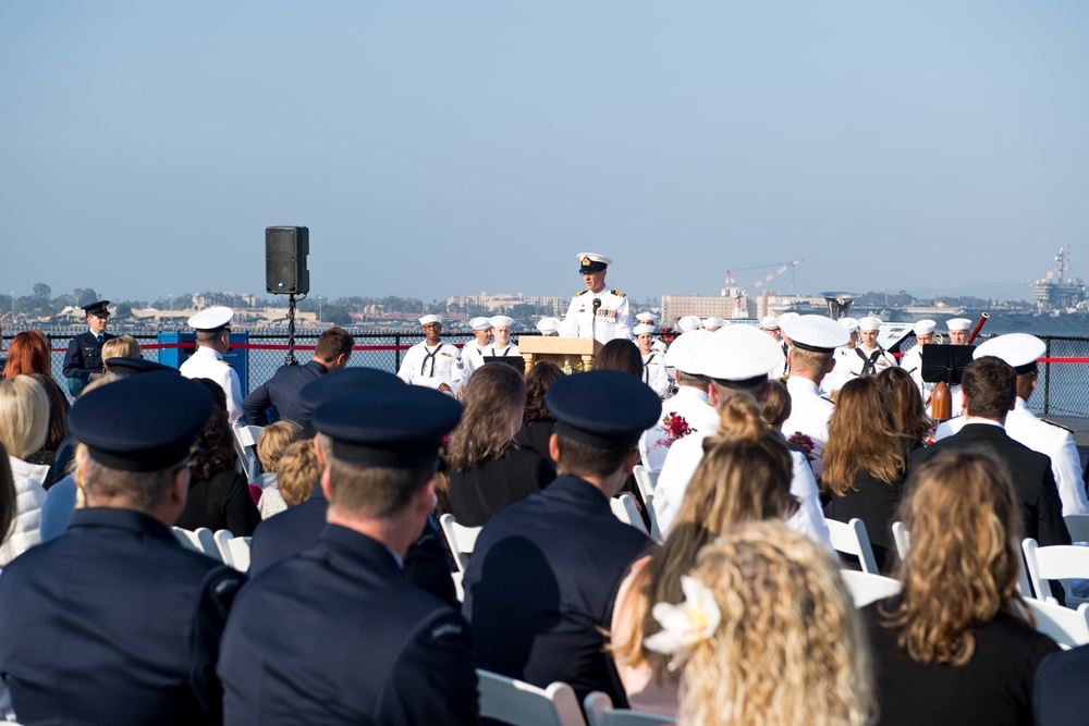 ANZAC Day ceremony aboard the USS Midway Museum