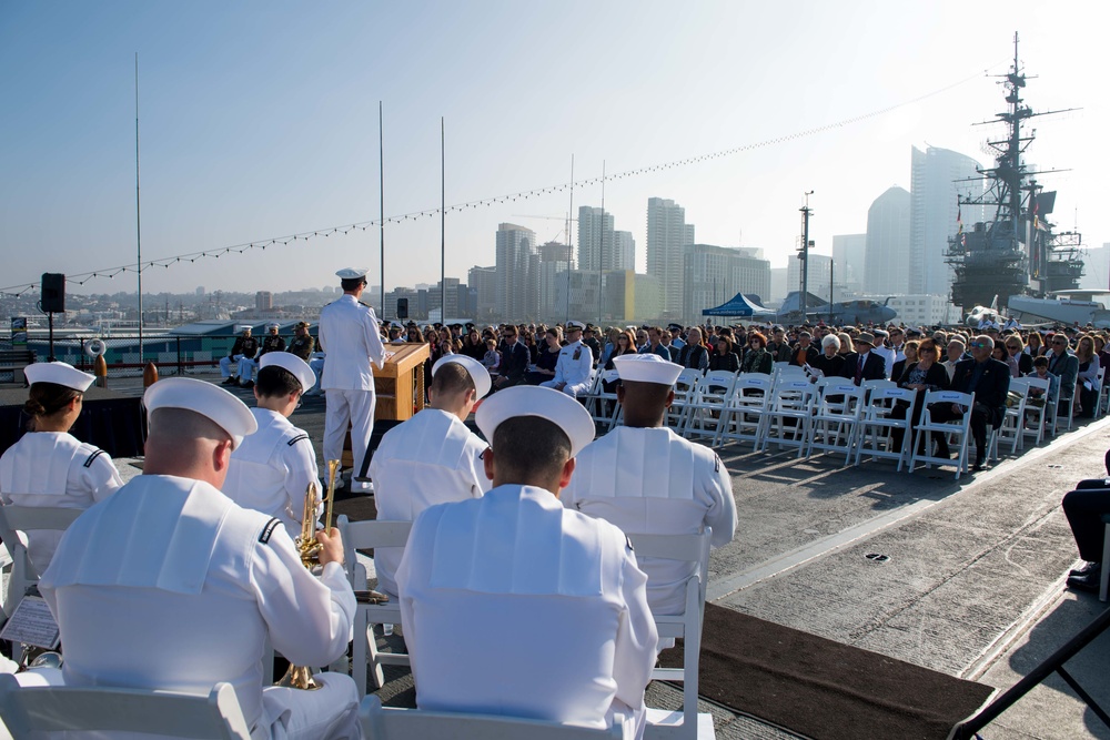 ANZAC Day Ceremony aboard the USS Midway Museum