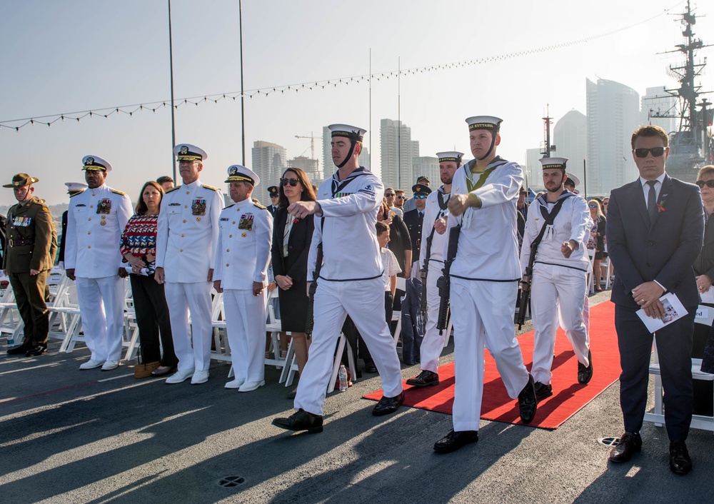 ANZAC Day Ceremony aboard the USS Midway Museum