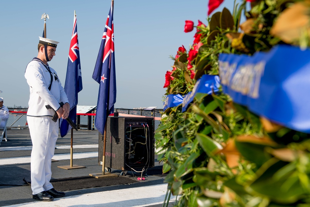 ANZAC Day Ceremony aboard the USS Midway Museum