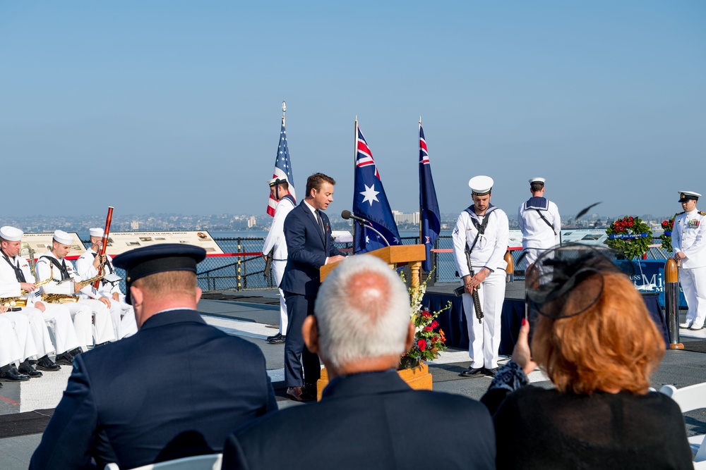 ANZAC Day Ceremony aboard the USS Midway Museum