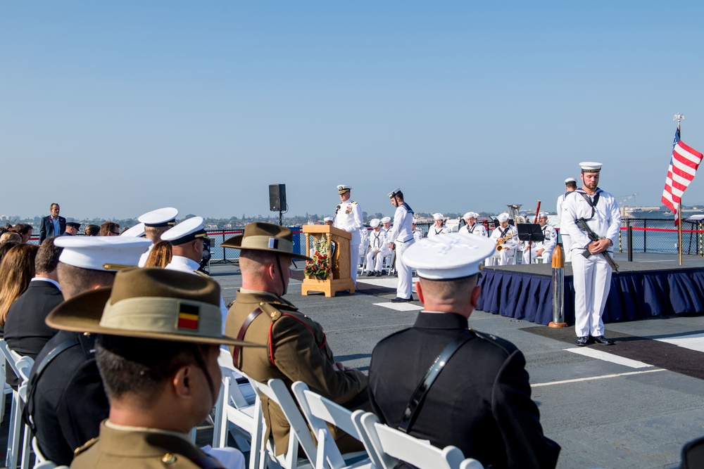 ANZAC Day Ceremony aboard the USS Midway Museum