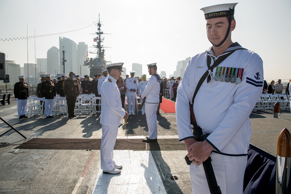 ANZAC Day Ceremony aboard the USS Midway Museum