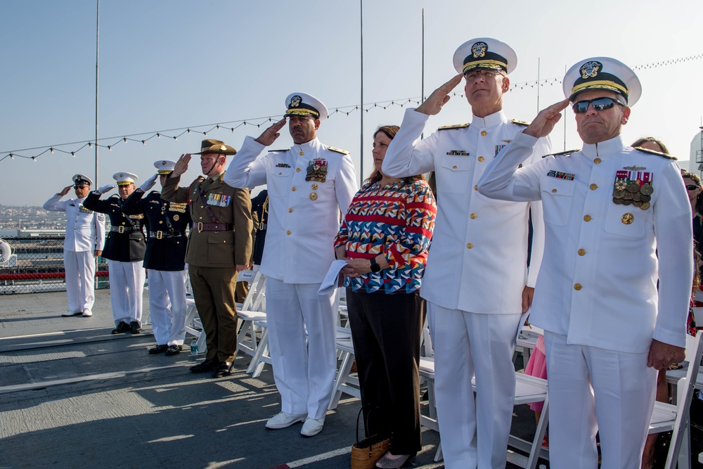 ANZAC Day Ceremony aboard the USS Midway Museum