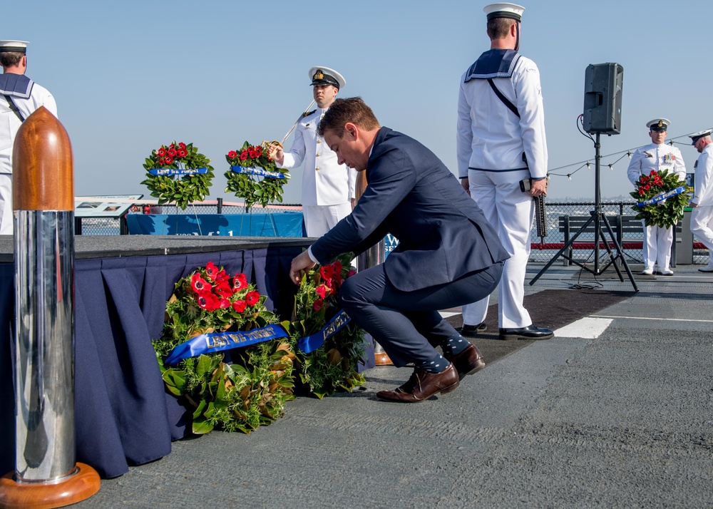 ANZAC Day Ceremony aboard the USS Midway Museum