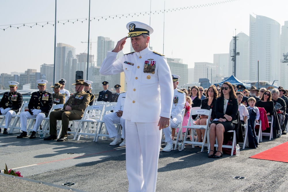 ANZAC Day Ceremony aboard the USS Midway Museum