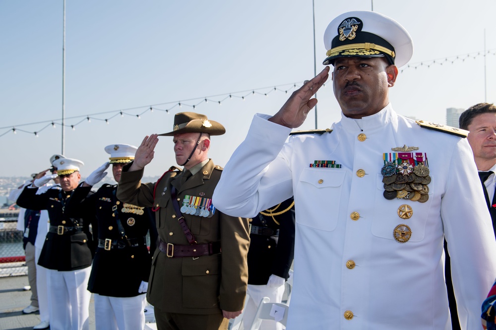 ANZAC Day Ceremony aboard the USS Midway Museum