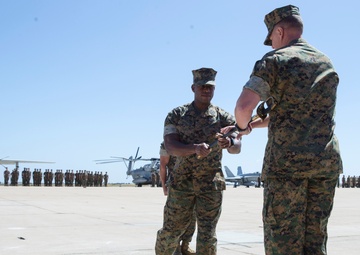 3rd MAW sergeant major passes the sword