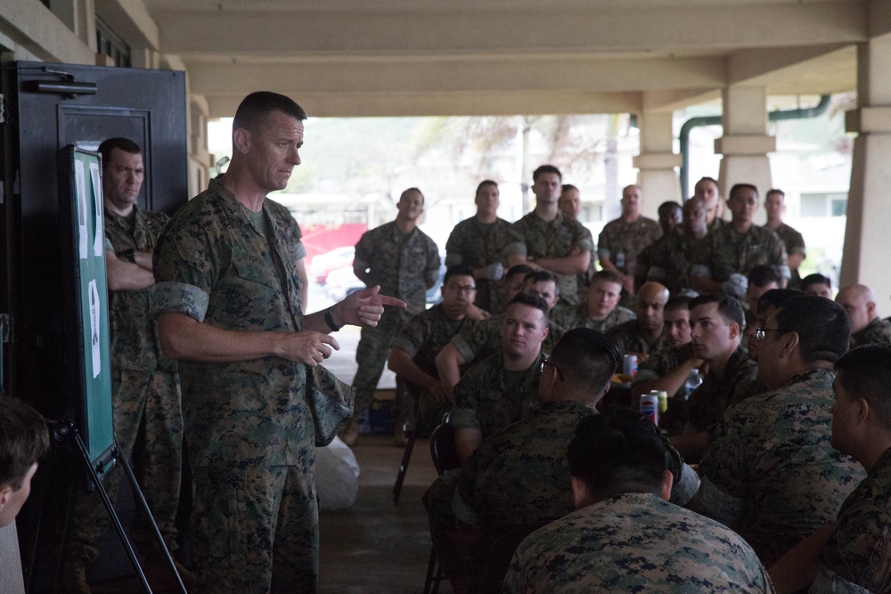 3d Marine Regiment briefs personnel on combat readiness