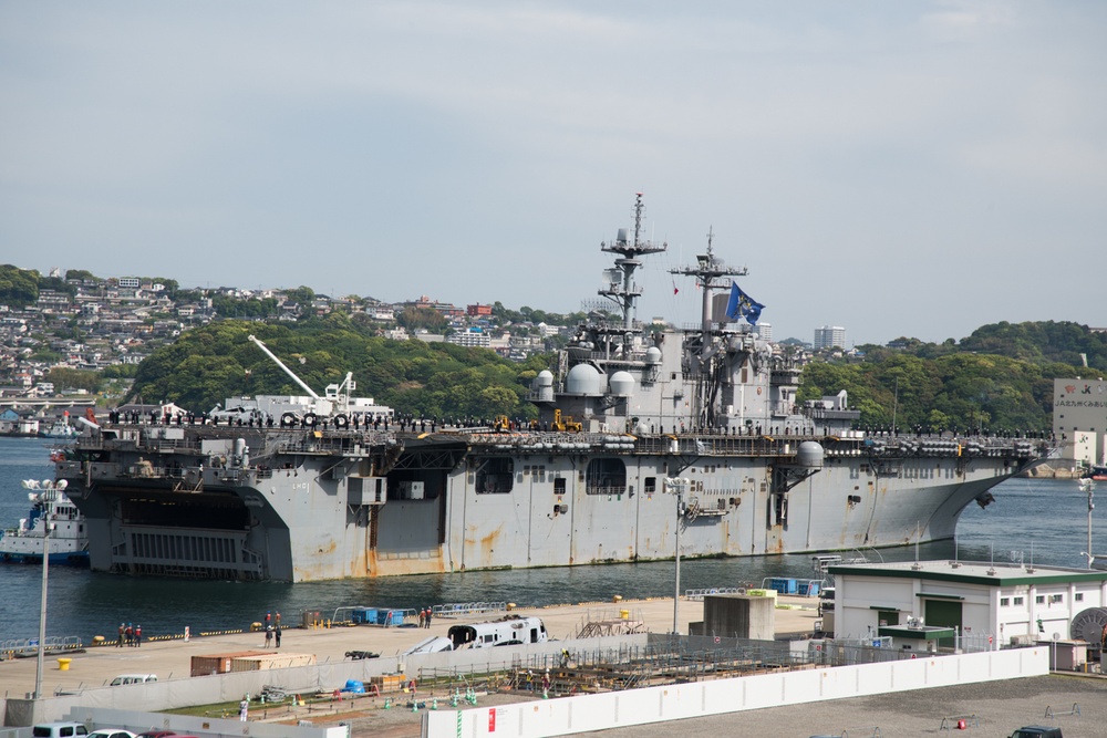 USS Wasp Returns to Sasebo