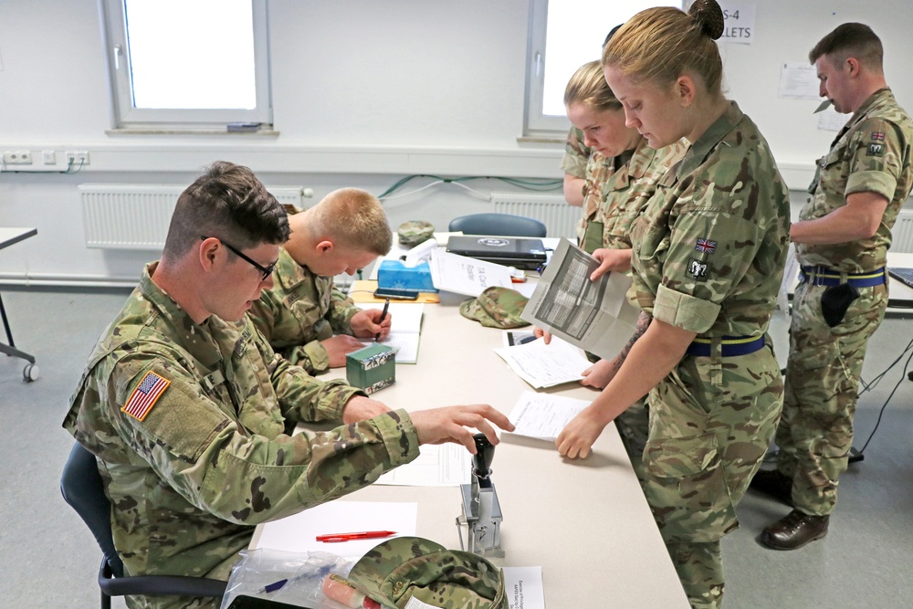 678th CSSB In-Processes Soldiers in Germany