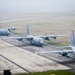 Five Ship Formation Flight at 179th Airlift Wing